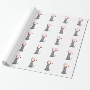 Papier Cadeau Labrador retriever cher Père Noël….