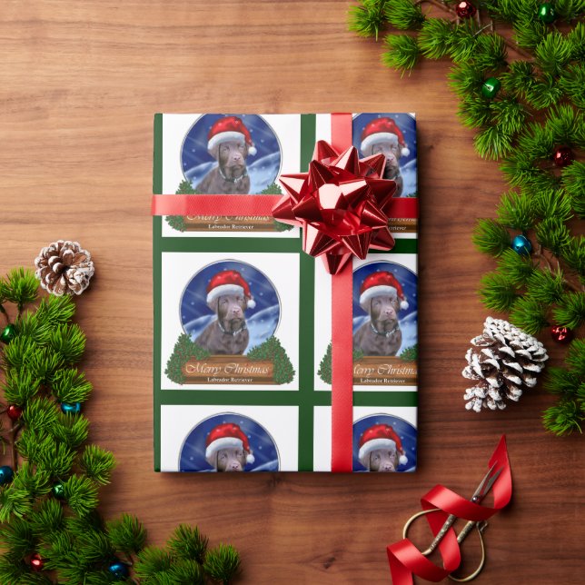 Papier Cadeau Labrador Retriever Christmas (Cadeau de vacances)