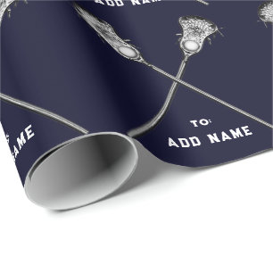 Papier Cadeau Lacrosse Navy Blue Cadeau