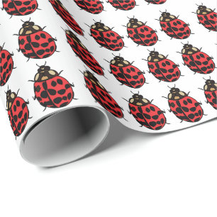 Papier Cadeau Ladybug Red Black Insect Ladybug