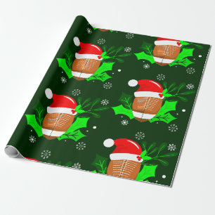 Papier Cadeau laide noël football sport xmas saint