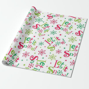 Papier Cadeau "Laisse-le neiger"