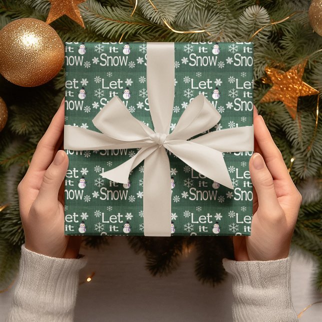Papier Cadeau Laisse-le neiger (Créateur téléchargé)