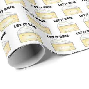 Papier Cadeau Laisser Brie (Be) Fromage Wedge Alimentation Cuisi