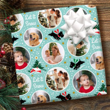 Laisser la neige Scottie Chien s'amuser Custom Pho