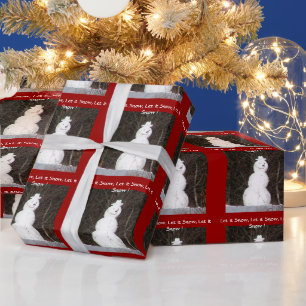 Papier Cadeau Laisser le papier d'enneigement hivernal