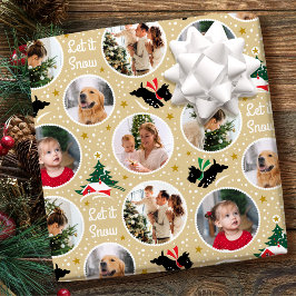 Papier Cadeau Laissez-le Snow Scottie Chien s'amuser Photo perso