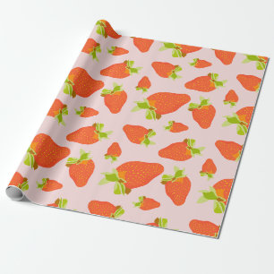 Papier Cadeau Lait de fraise