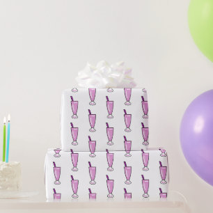 Papier Cadeau Lait rose cool