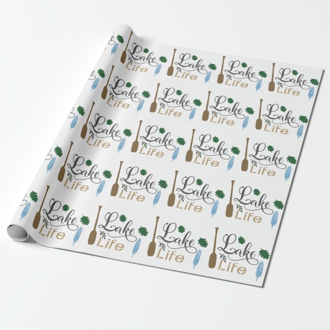 Papier Cadeau Lake Life (Déroulé)