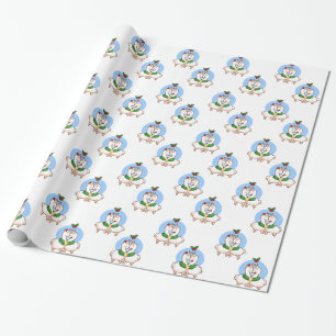 Papier Cadeau Lamas d'amour de vacances