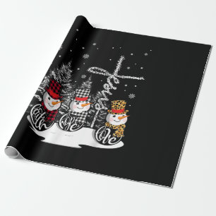 Papier Cadeau L'Amour de Jésus  Jesus Faith Hope Love Snowman