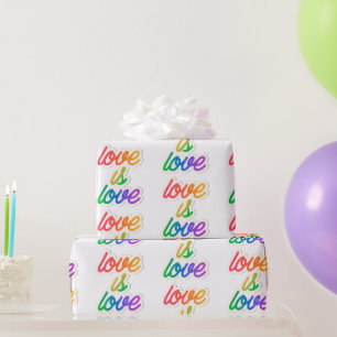 Papier Cadeau L'amour est l'amour LGBT