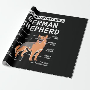 Papier Cadeau L'Anatomie D'Un Berger Allemand