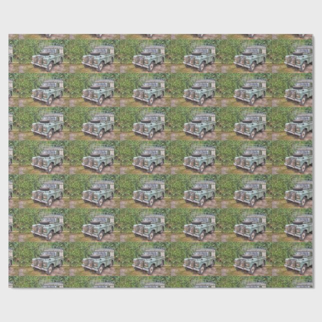 Papier Cadeau Land Rover série III 109 (Plat)