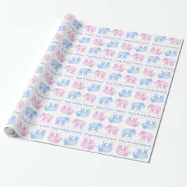 Papier Cadeau L'anniversaire ou le genre rose et bleu
