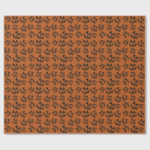 Papier Cadeau Lanternes orange et noir Jack O’