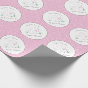 Papier Cadeau Lapin Baby shower lapin Animaux de bois