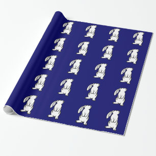 Papier Cadeau Lapin blanc adorable