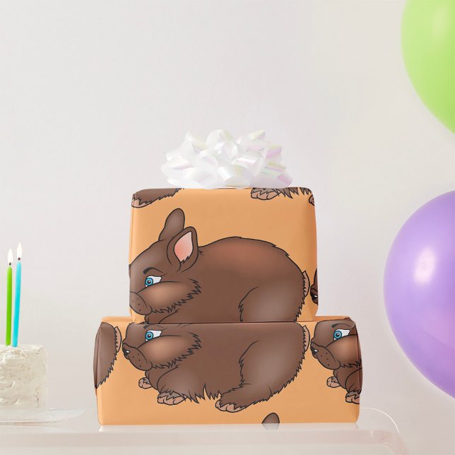 Papier Cadeau Lapin Brown (Créateur téléchargé)