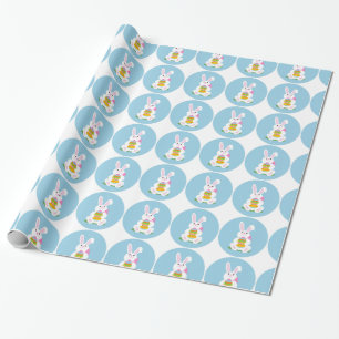 Papier Cadeau Lapin de Pâques   Cadeau