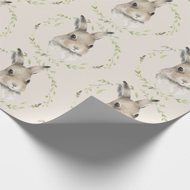 Papier Cadeau Lapin lapin d'animaux forestiers (Coin)