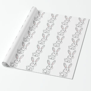 Papier Cadeau Lapin Mignon
