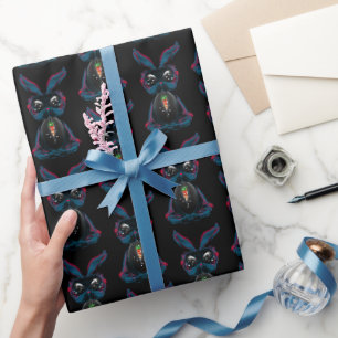 Papier Cadeau Lapin mignon avec Soul de carottes étincelante