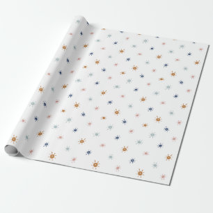 Papier Cadeau L'aquarelle bohème coule dans les tons de la Terre