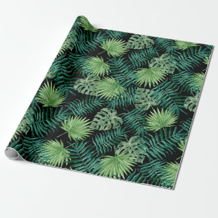 Papier Cadeau L'arbre vert part du motif de plantes