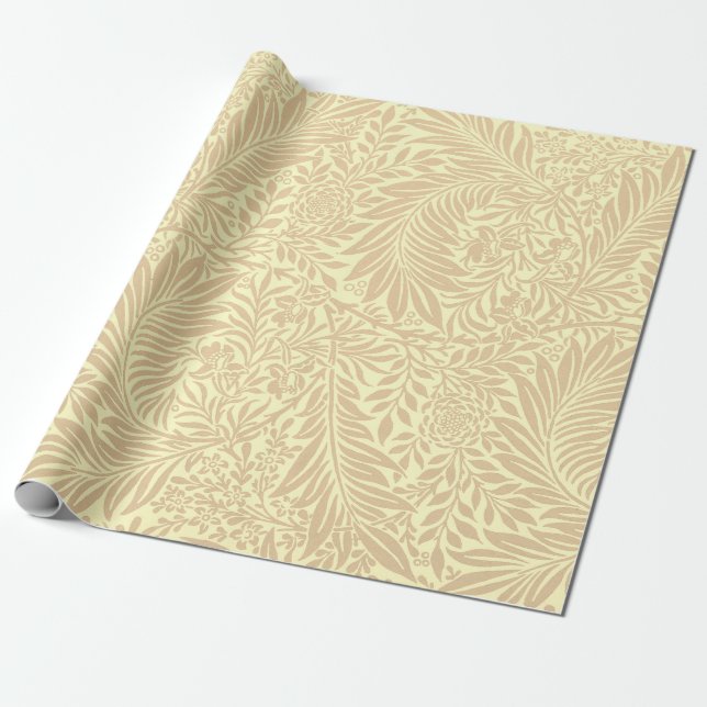 Papier Cadeau Larkspur par William Morris Papier d'enveloppement (Déroulé)