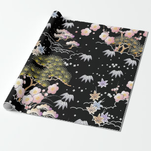 Papier Cadeau L'art botanique japonais inspiré par l'élégance 