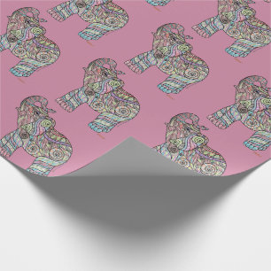 Papier Cadeau L'art coloré de Chloé