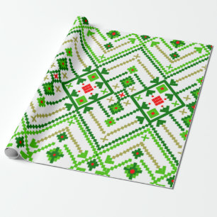 Papier Cadeau L'art populaire ukrainien inspiré