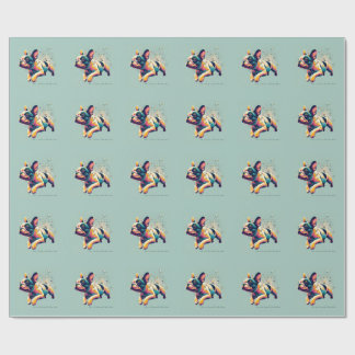 Papier Cadeau L'art sous le bleu