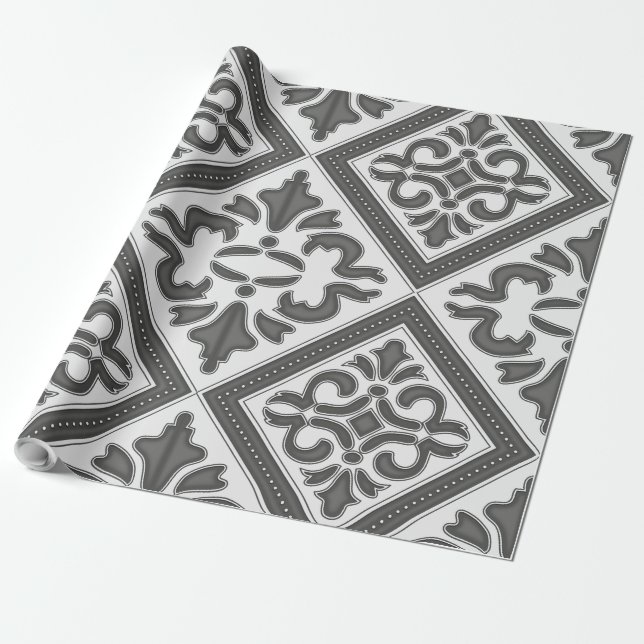 Papier Cadeau Latis Motif géométrique (Déroulé)