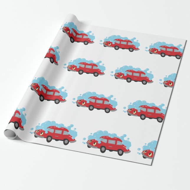 Papier Cadeau Lavage de voiture (Déroulé)