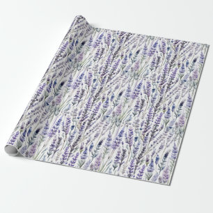 Papier Cadeau Lavande aquarelle