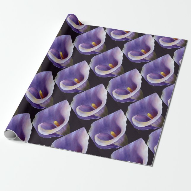 Papier Cadeau Lavande Calla Lily (Déroulé)