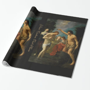 Papier Cadeau "Le Baptême du Christ" papier d'emballage personna