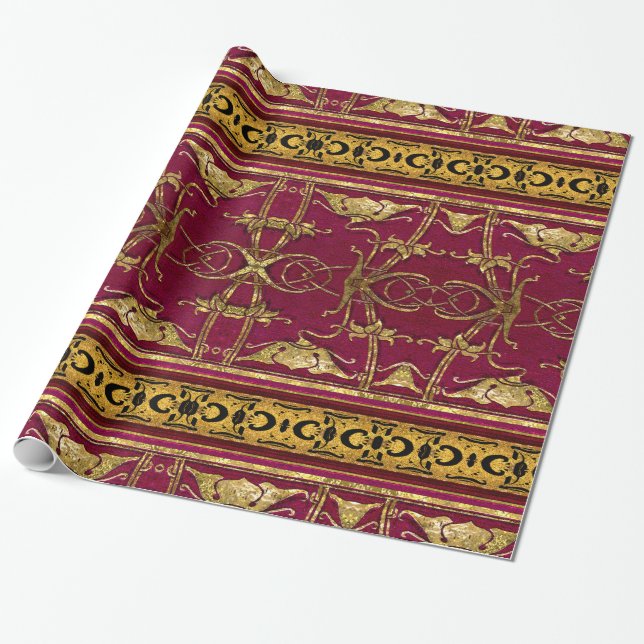 Papier Cadeau Le baroque romantique élégant de Delancey (Déroulé)