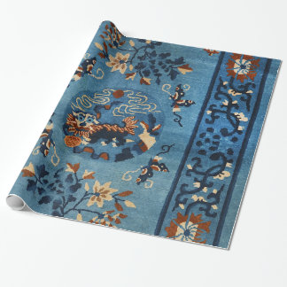 Papier Cadeau Le bleu profond chinois aïnou 