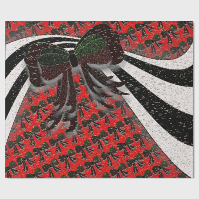 Papier Cadeau Le Bow de Noël - (Plat)