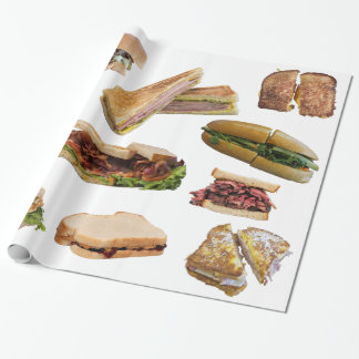 Papier Cadeau Le cadeau du papier d'emballage de sandwichs