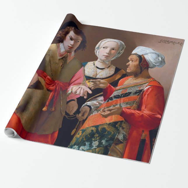Papier Cadeau Le caissier Fortune, La Tour (Déroulé)