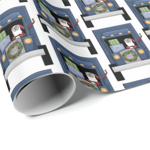 Papier Cadeau Le camion d'amusement semi conduisant la partie de