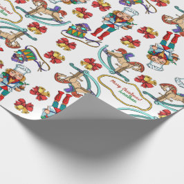 Papier Cadeau Le casse-noix et le cheval de basculage ont