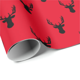 Papier Cadeau Le cerf commun dirige votre couleur d'arrière -