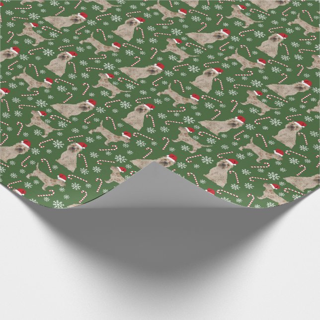 Papier Cadeau Le chien de Noël de Cairn Terrier (Coin)
