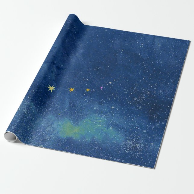 Papier Cadeau Le ciel étoilé (Déroulé)